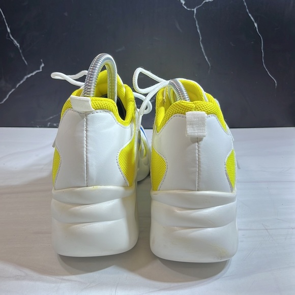 Unbranded Men’s Sneaker White/Yellow sz 9 - Picture 3 of 8